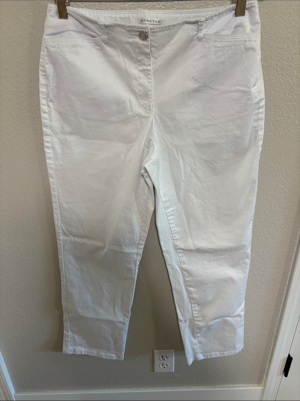 Emma James Petite Stretch White Women’s Jeans